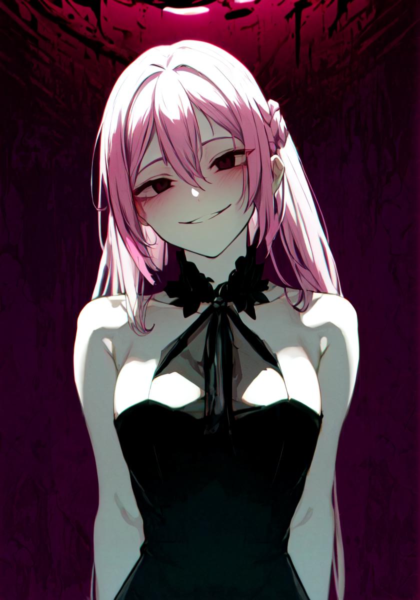 Evil Anime Vampire Smile